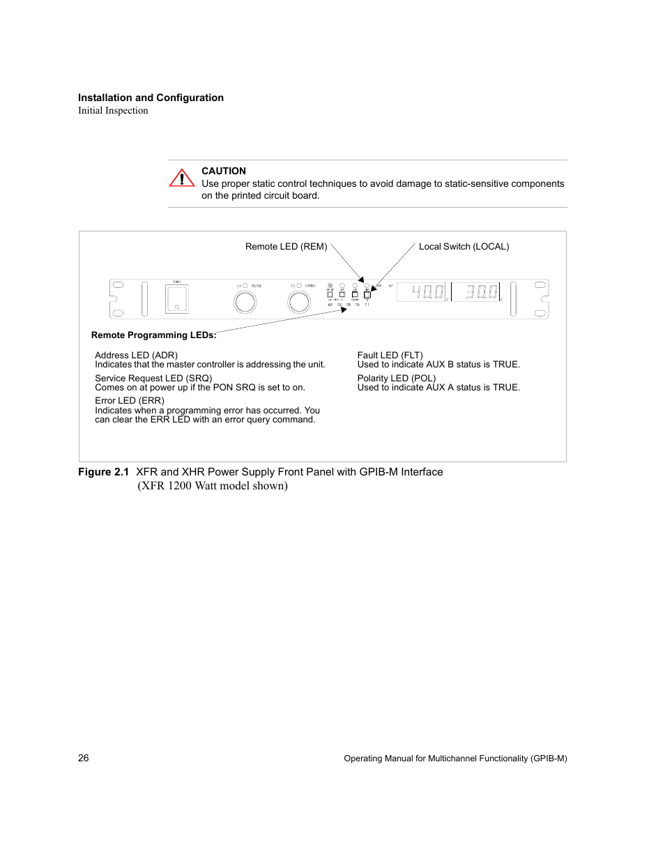 Figure 2.1, Figure 2.1, pg. 26 | Xantrex Technology GPIB-M-XT User Manual | Page 28 / 134