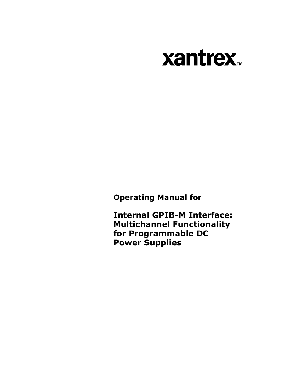 Xantrex Technology GPIB-M-XT User Manual | Page 3 / 134