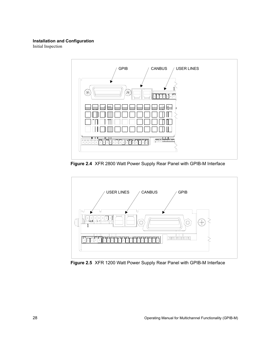 Figure 2.4, Figure 2.5 | Xantrex Technology GPIB-M-XT User Manual | Page 30 / 134