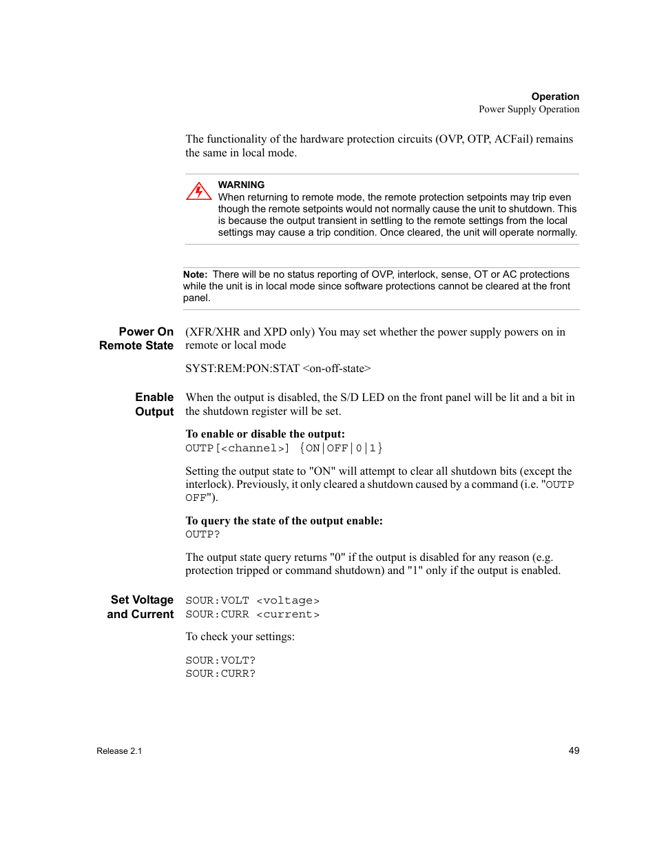 Xantrex Technology GPIB-M-XT User Manual | Page 51 / 134