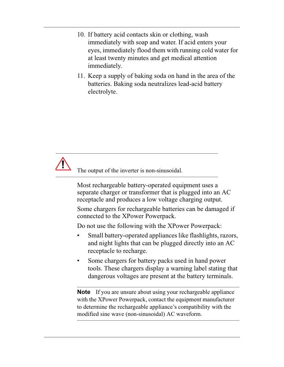 Precautions for using rechargeable appliances, Caution | Xantrex Technology 600HD User Manual | Page 10 / 64
