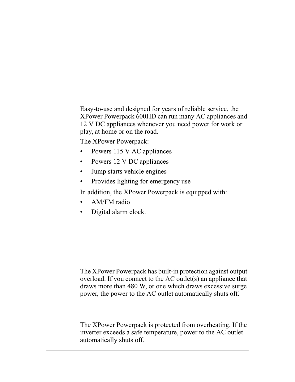 Introduction, About the xpower powerpack 600hd, Comprehensive protection | Xantrex Technology 600HD User Manual | Page 14 / 64