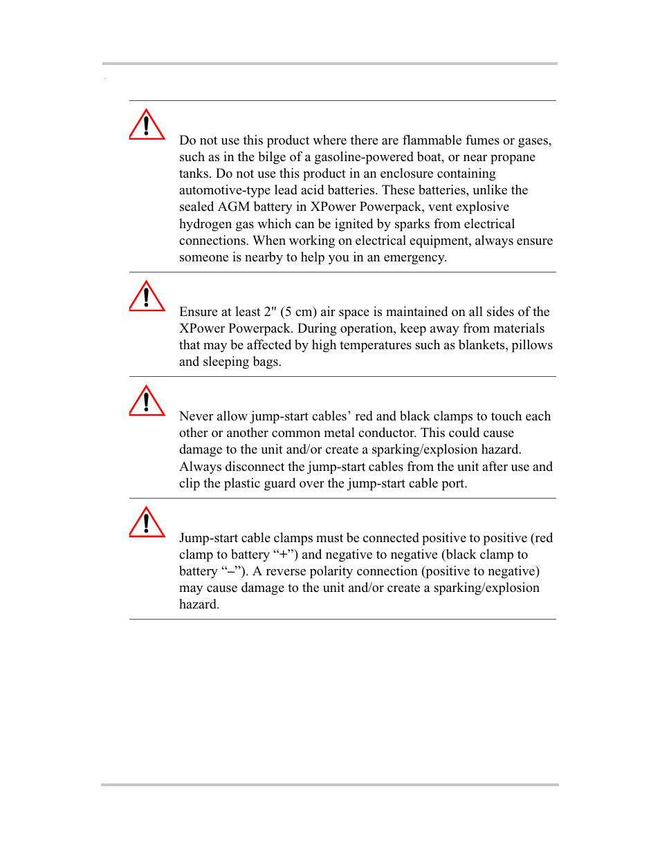 Warning: explosion hazard, Warning: heated surface, Warning: fire hazard | Xantrex Technology 600HD User Manual | Page 7 / 64