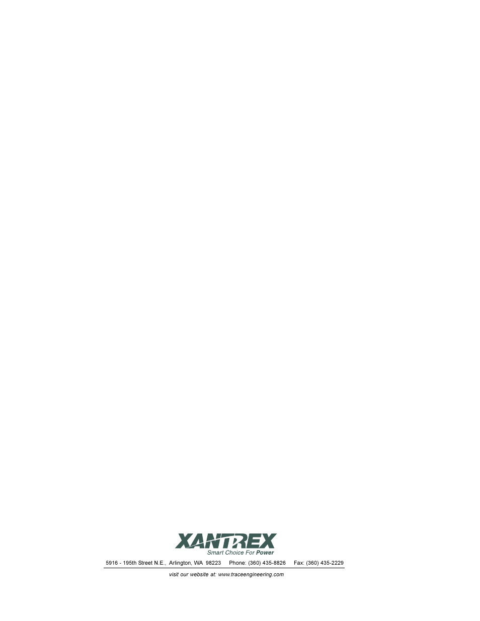 Xantrex Technology SW5548 User Manual | Page 8 / 8