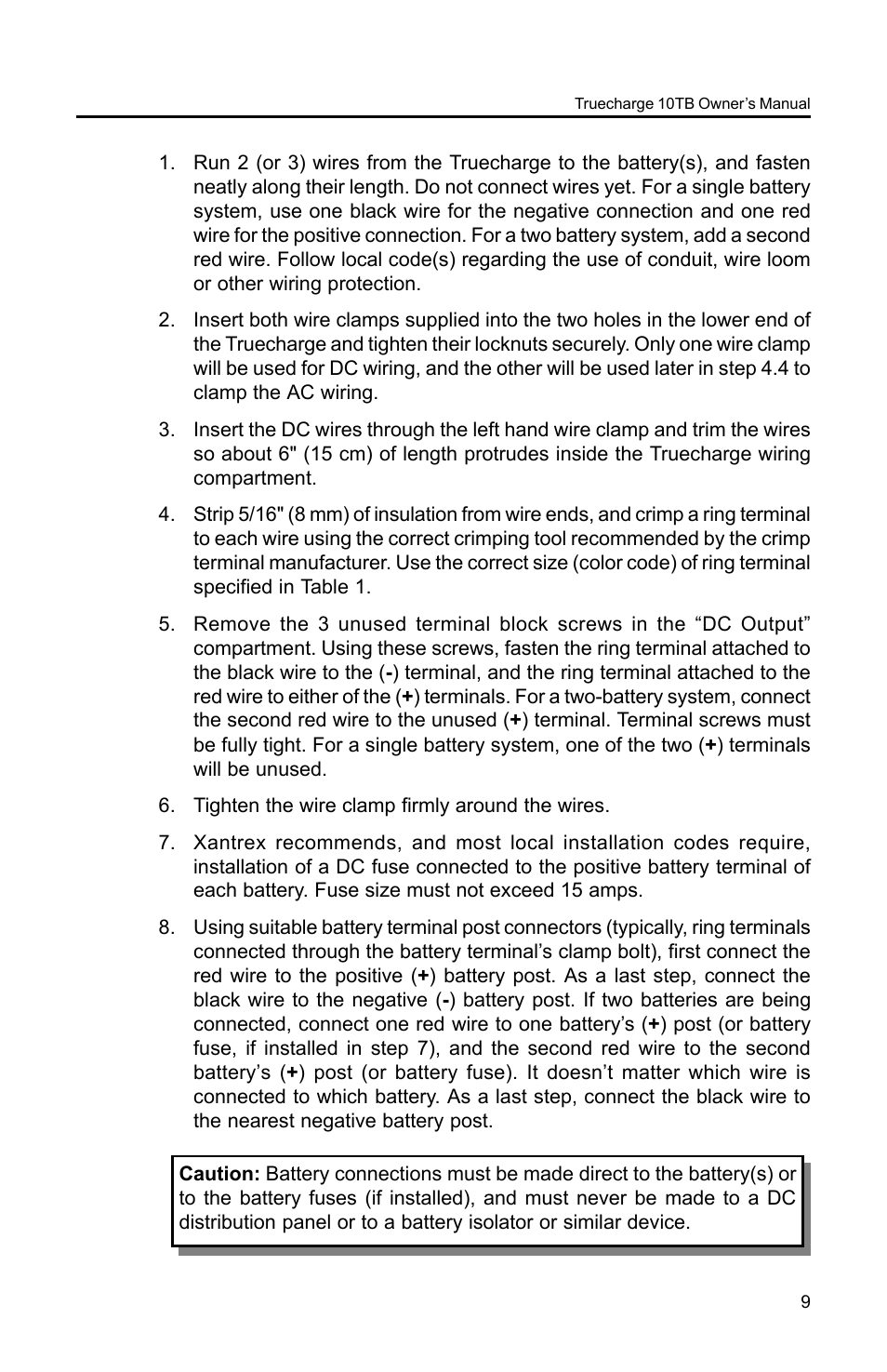 Xantrex Technology TC10TB User Manual | Page 12 / 26