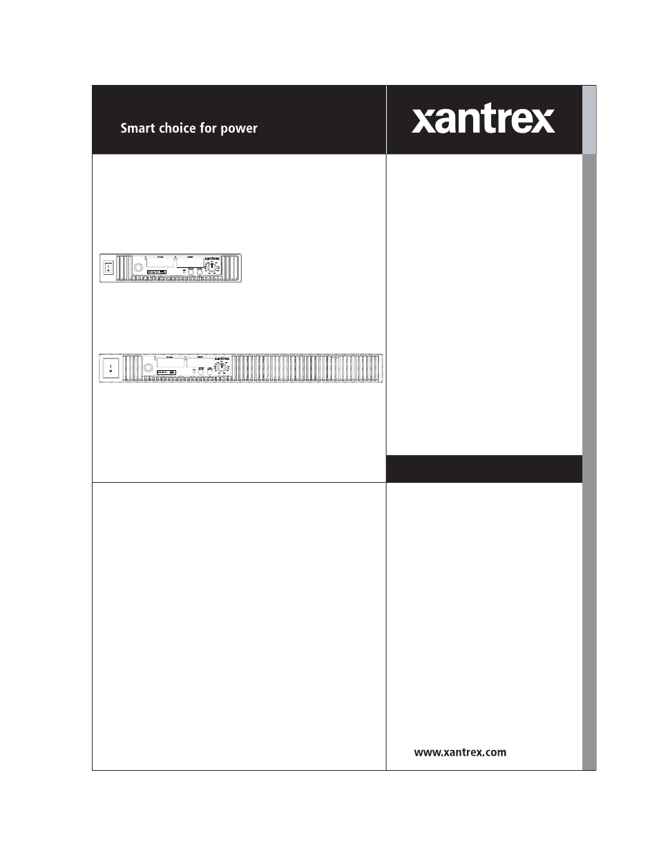Xantrex Technology XTR 850 Watt User Manual | 274 pages