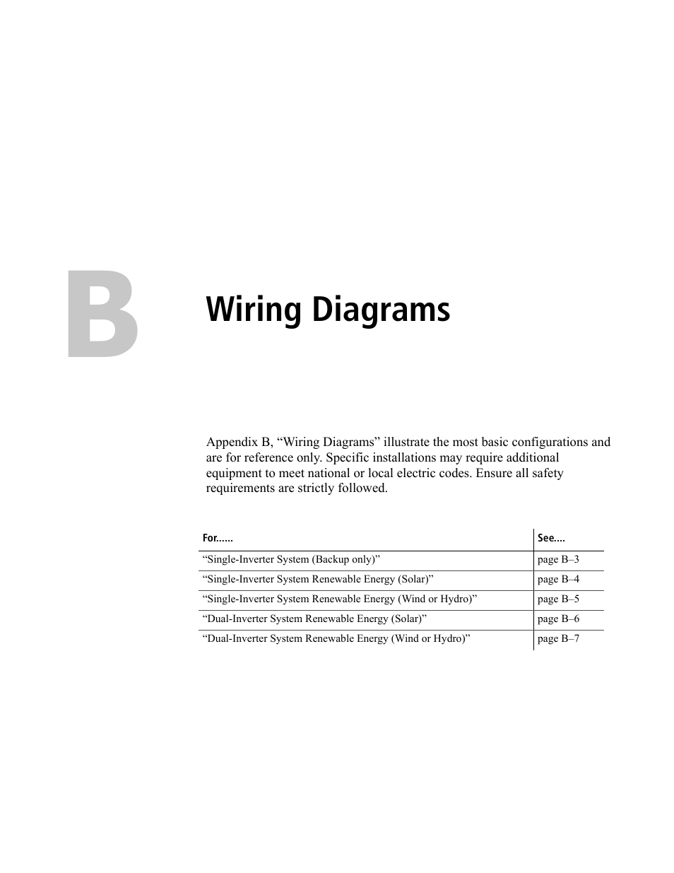 Wiring diagrams | Xantrex Technology XW POWER SYSTEM XW4024-120/240-60 User Manual | Page 117 / 136