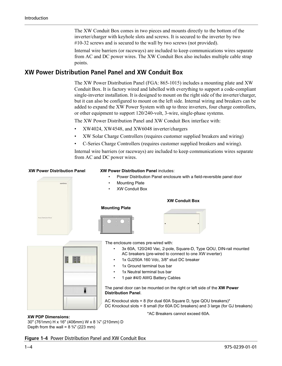Xantrex Technology XW POWER SYSTEM XW4024-120/240-60 User Manual | Page 20 / 136