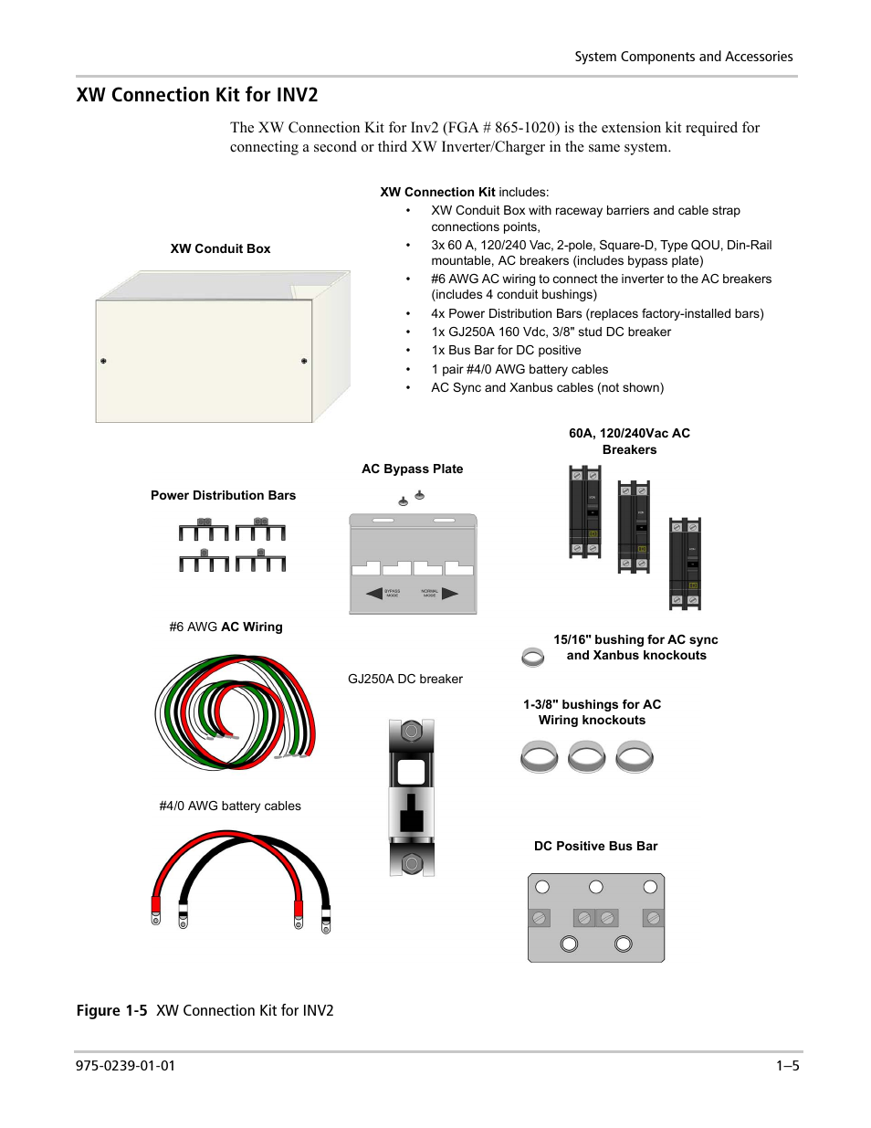 Xw connection kit for inv2 | Xantrex Technology XW POWER SYSTEM XW4024-120/240-60 User Manual | Page 21 / 136