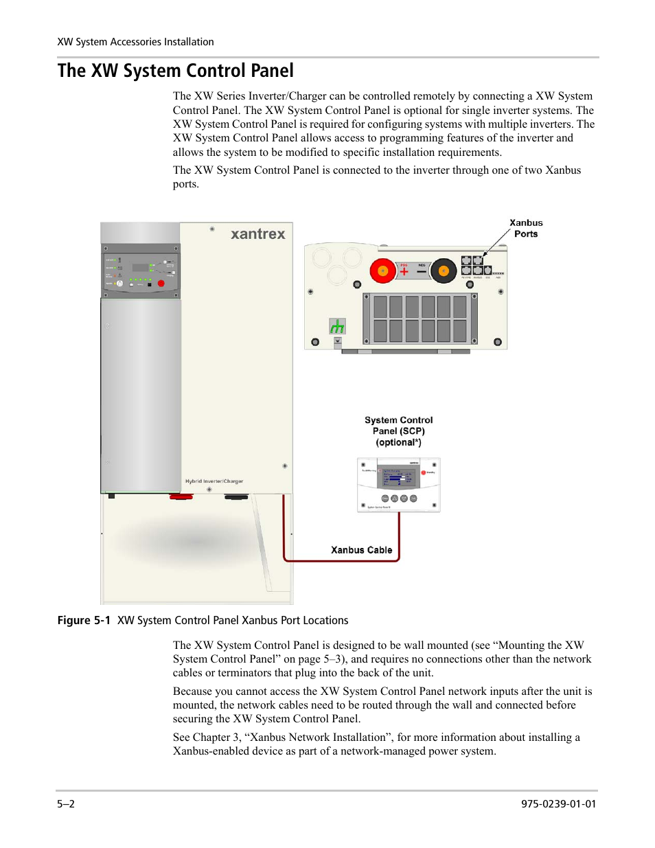 The xw system control panel | Xantrex Technology XW POWER SYSTEM XW4024-120/240-60 User Manual | Page 94 / 136