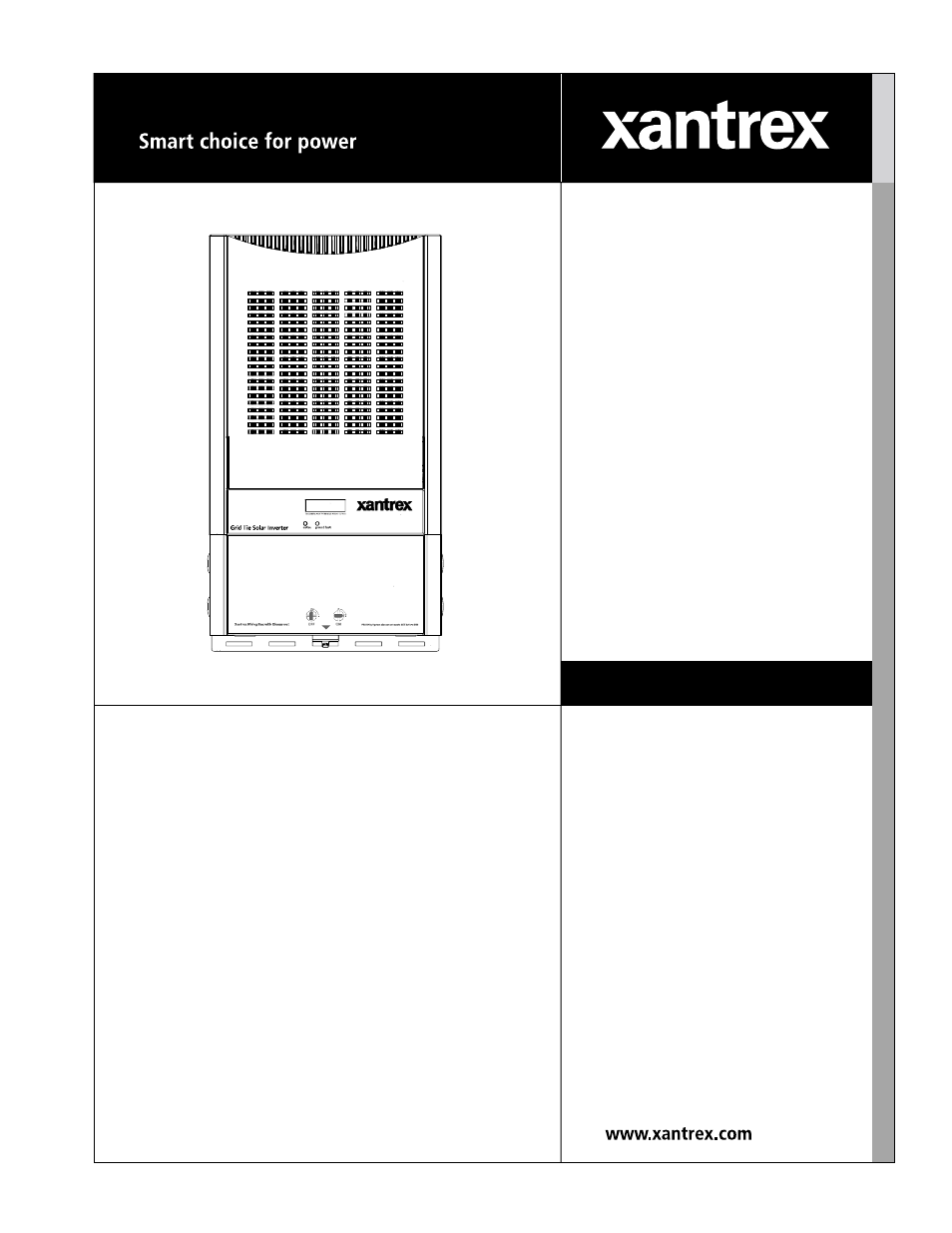 Xantrex Technology GT3.0 User Manual | 110 pages