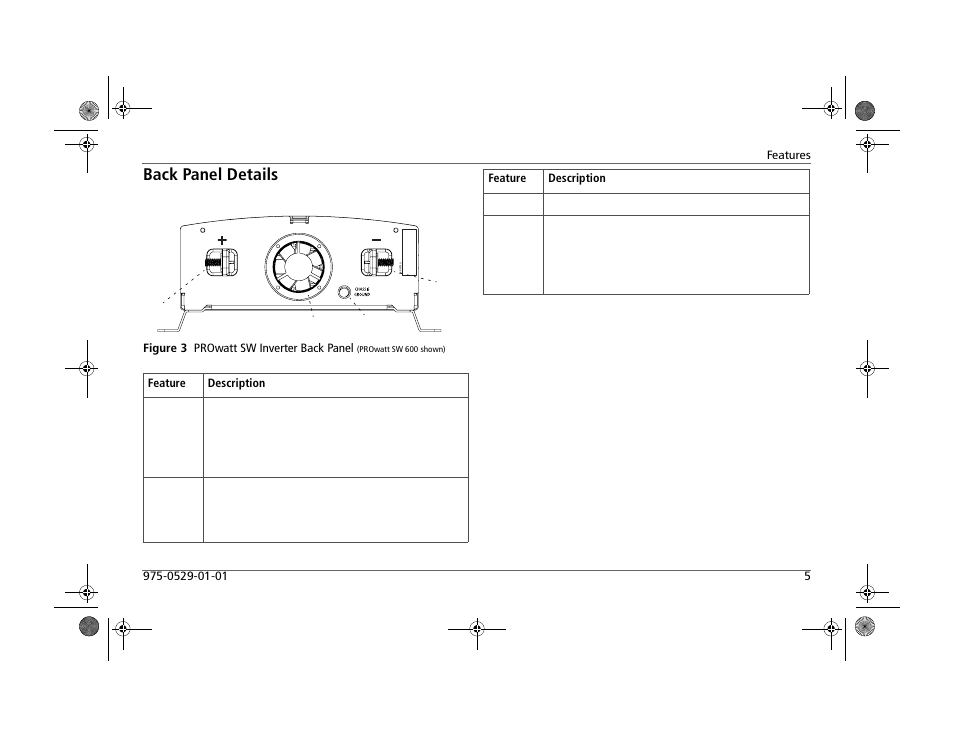 Back panel details | Xantrex Technology PROWATT SW SW 2000 User Manual | Page 15 / 38