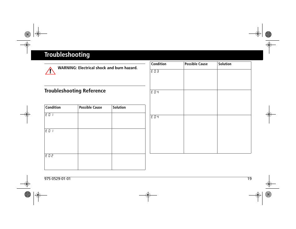 Troubleshooting, Troubleshooting reference | Xantrex Technology PROWATT SW SW 2000 User Manual | Page 29 / 38