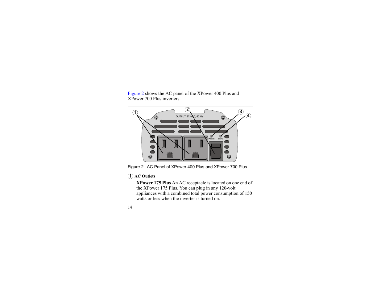Ac outlets | Xantrex Technology 175 PLUS User Manual | Page 15 / 52