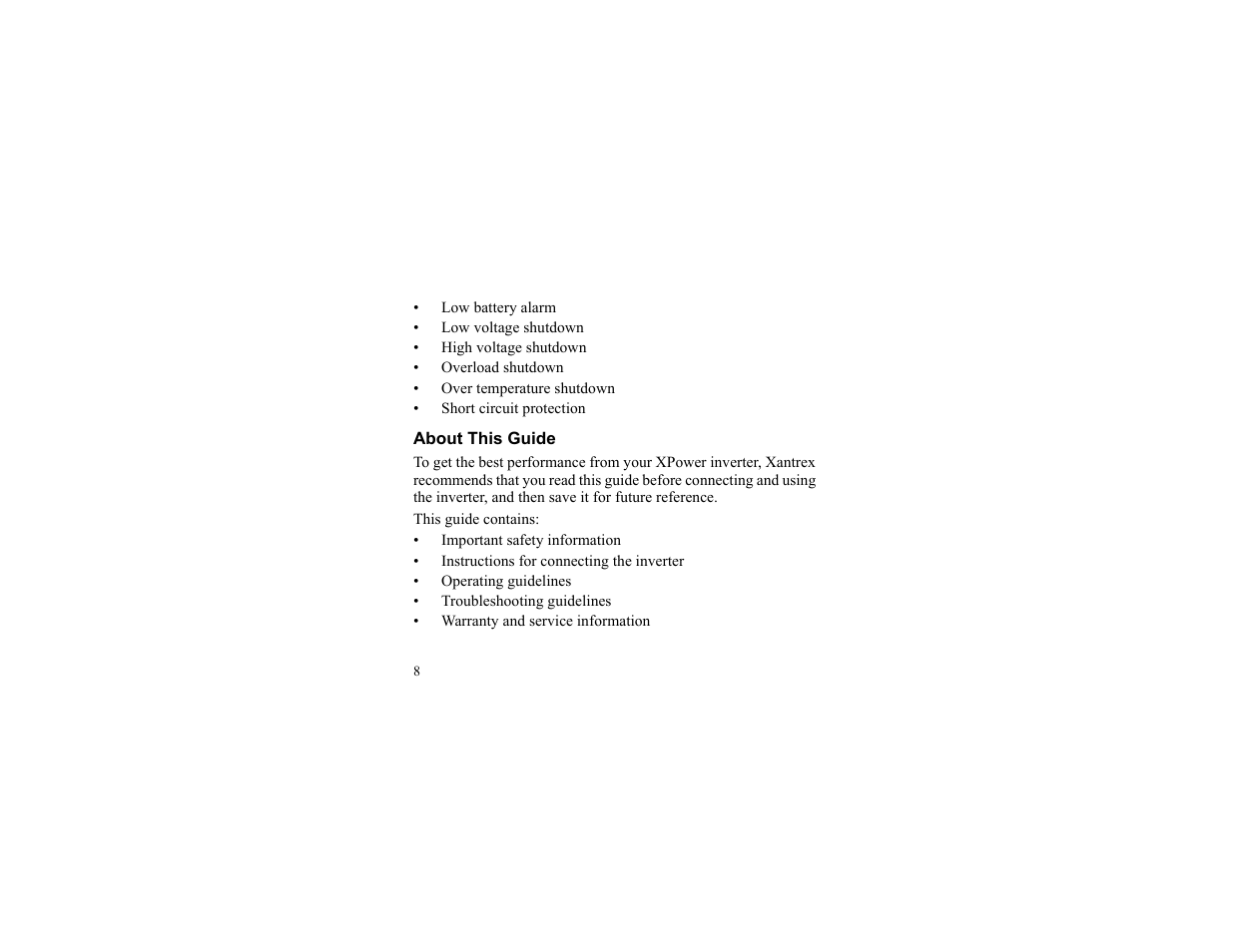 About this guide | Xantrex Technology 175 PLUS User Manual | Page 9 / 52
