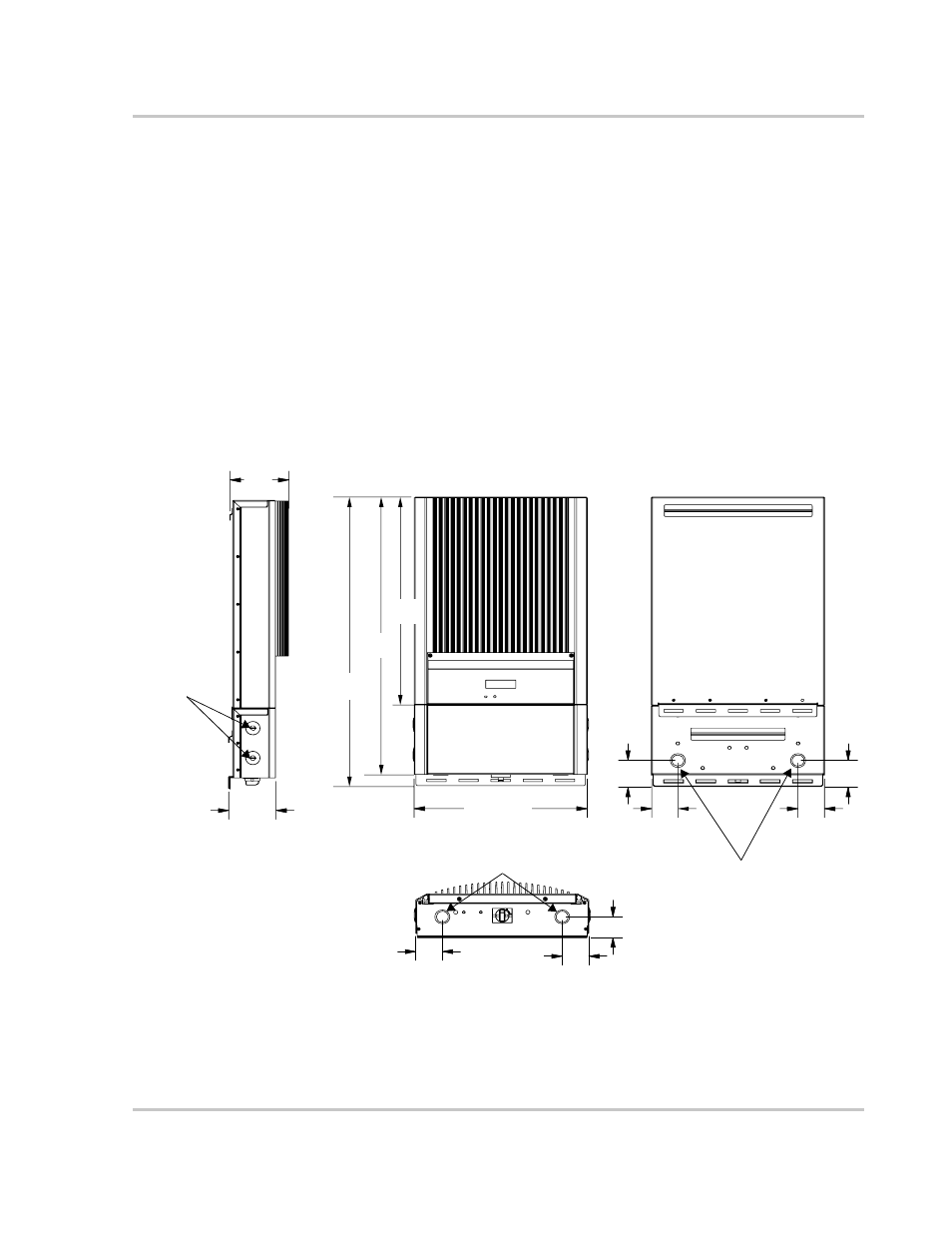 Mounting the inverter, Dimensions and knockout locations | Xantrex Technology GT5.0-NA User Manual | Page 23 / 84