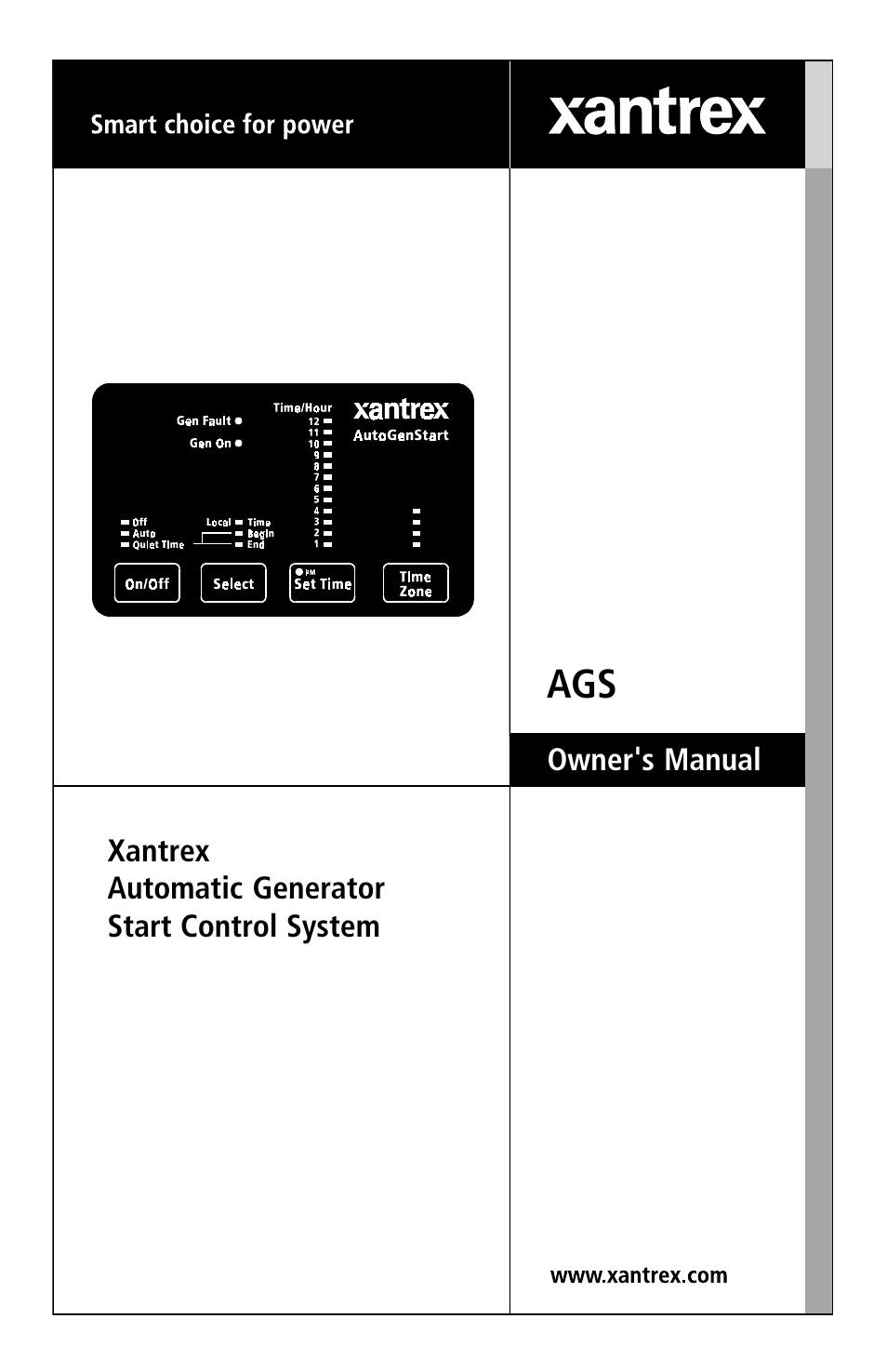 Xantrex Technology AGS User Manual | 20 pages