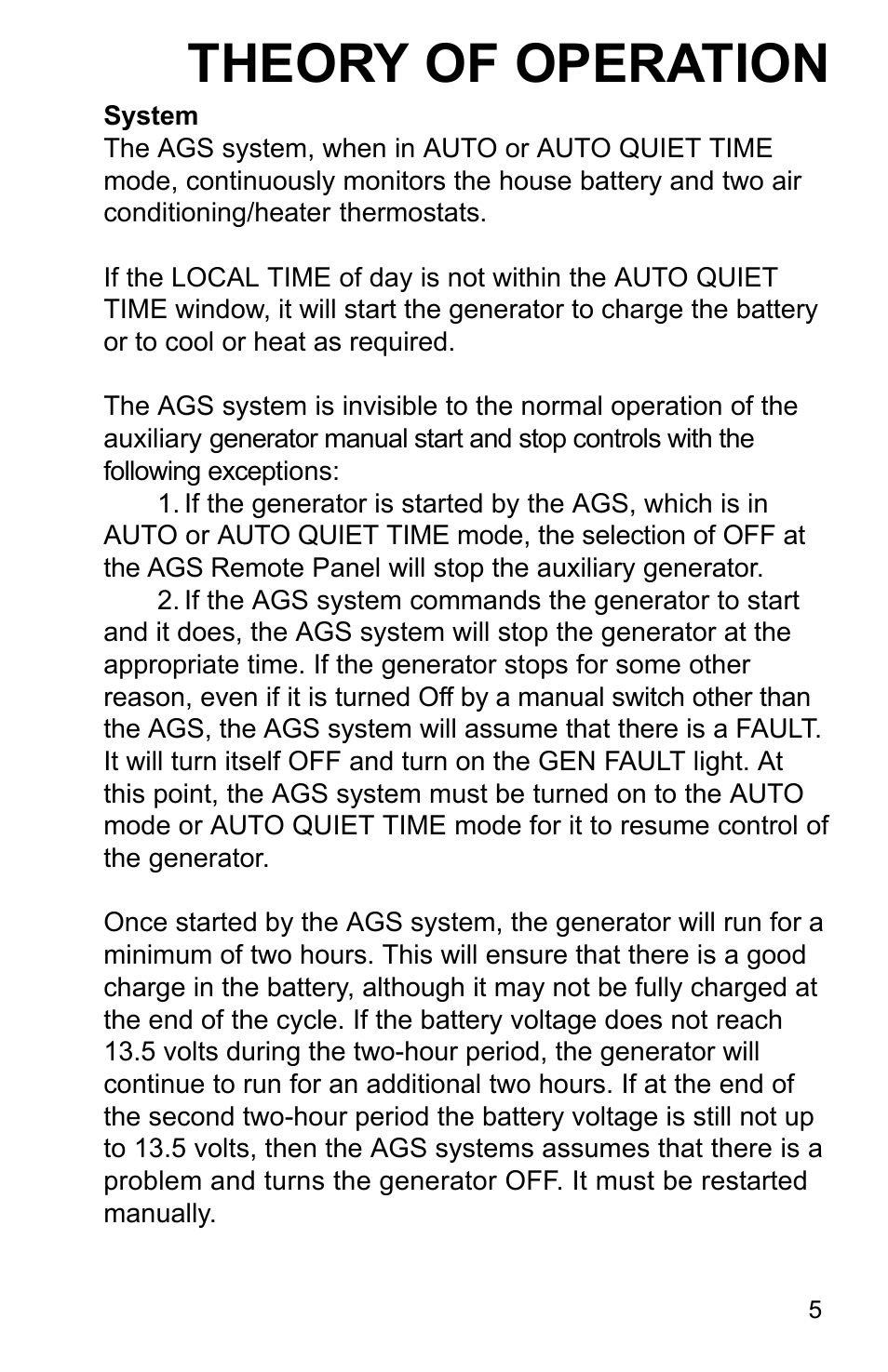 Theory of operation | Xantrex Technology AGS User Manual | Page 5 / 20