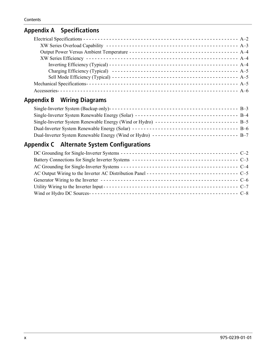 Xantrex Technology XW4024-120/240-60 User Manual | Page 12 / 136