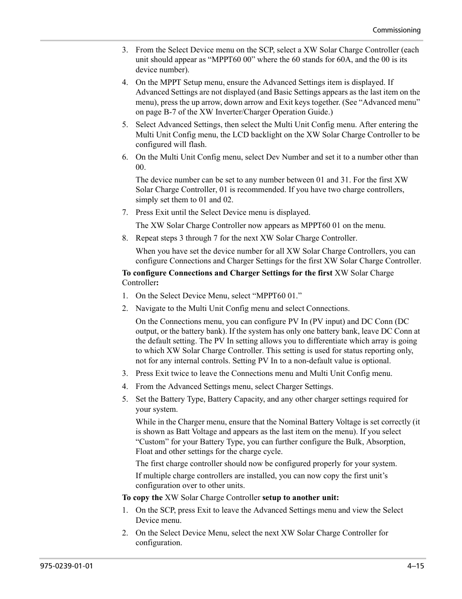 Xantrex Technology XW4024-120/240-60 User Manual | Page 91 / 136