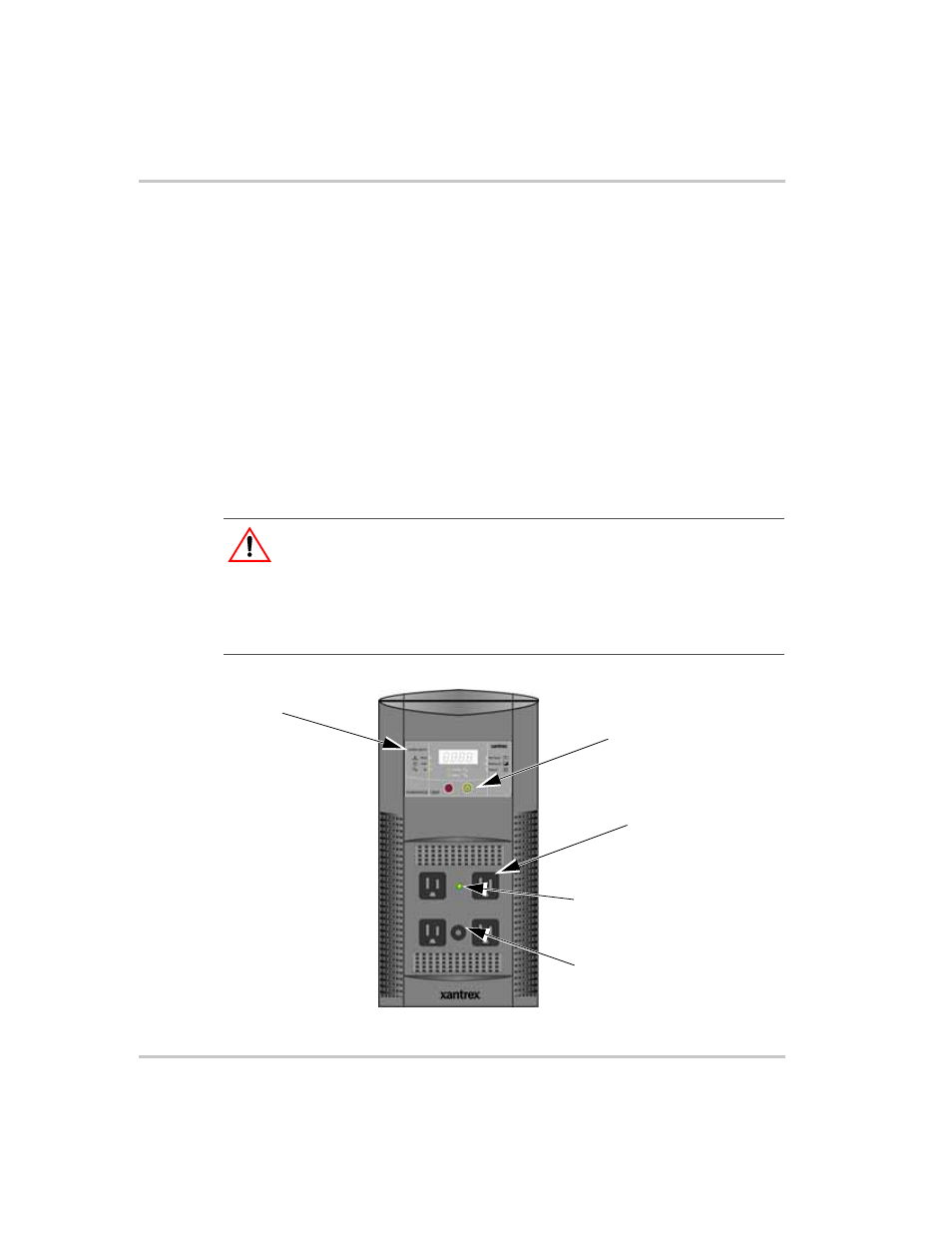 Inverter features, Warning: shock hazard | Xantrex Technology PH1800 User Manual | Page 22 / 64