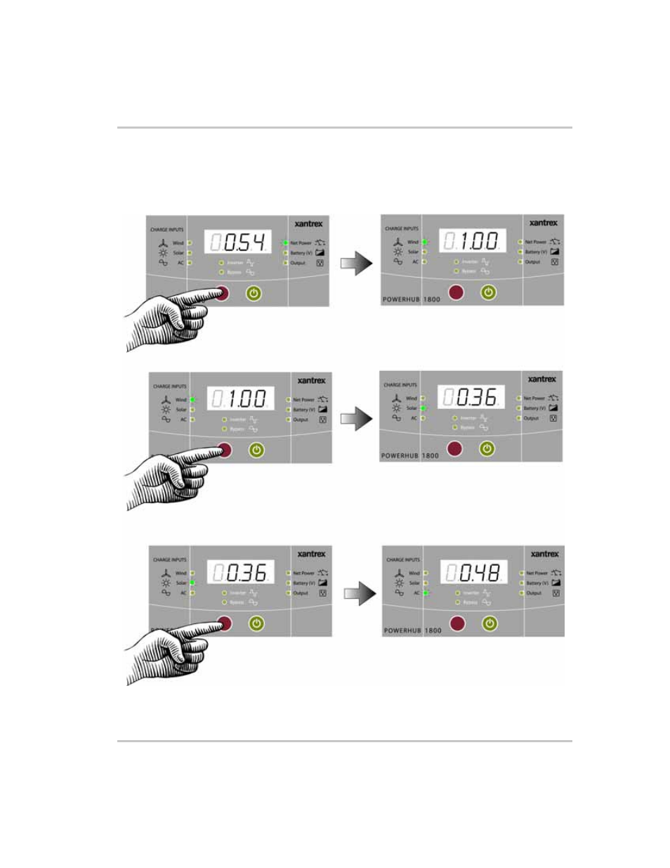Changing the display | Xantrex Technology PH1800 User Manual | Page 31 / 64