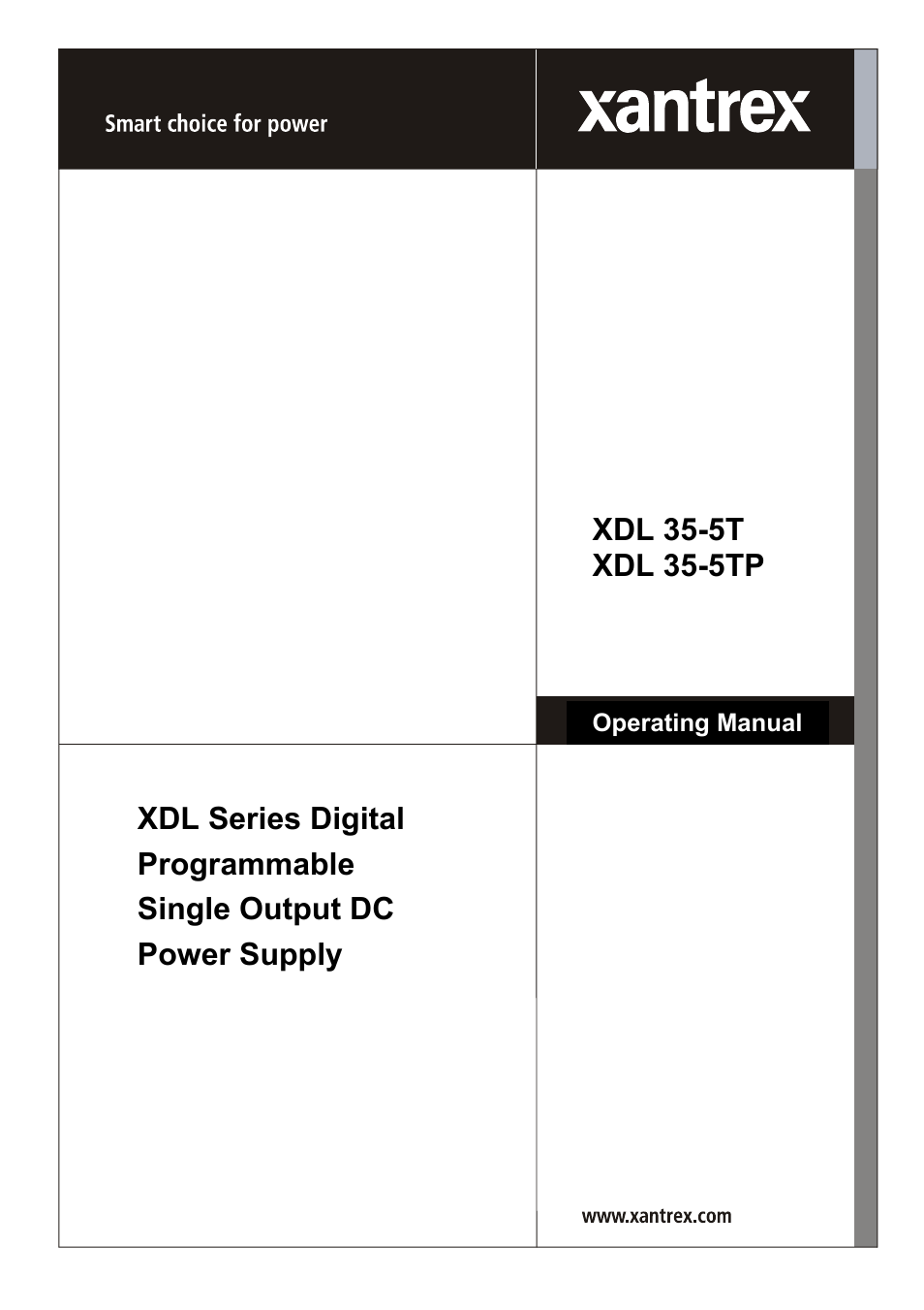 Xantrex Technology XDL 35-5T User Manual | 180 pages
