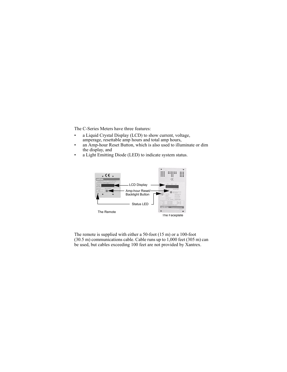 3 features, Features, 3 features | Xantrex Technology C40R/50 Remote User Manual | Page 10 / 34