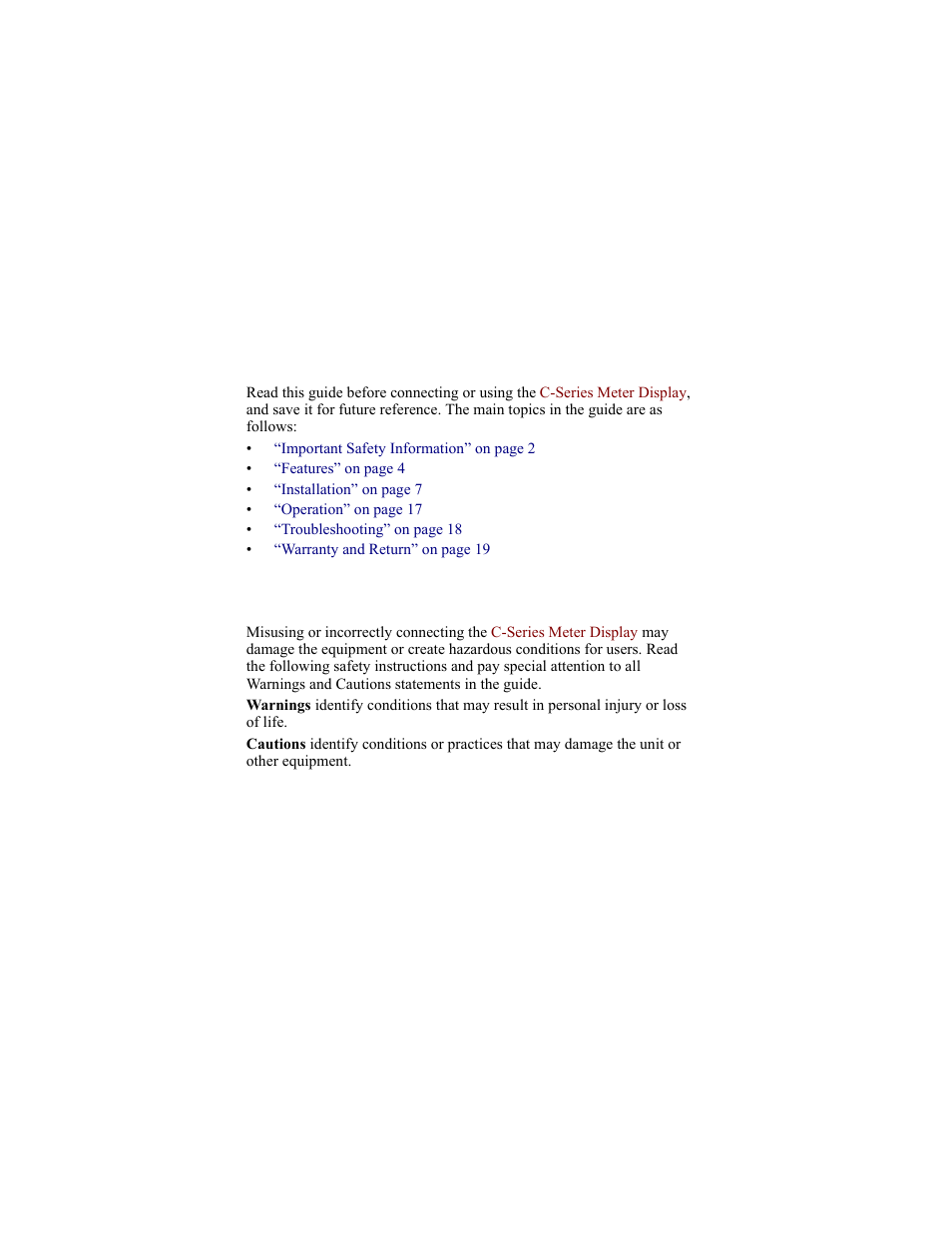 2 important safety information, Important safety information, 2 important safety information | Xantrex Technology C40R/50 Remote User Manual | Page 8 / 34