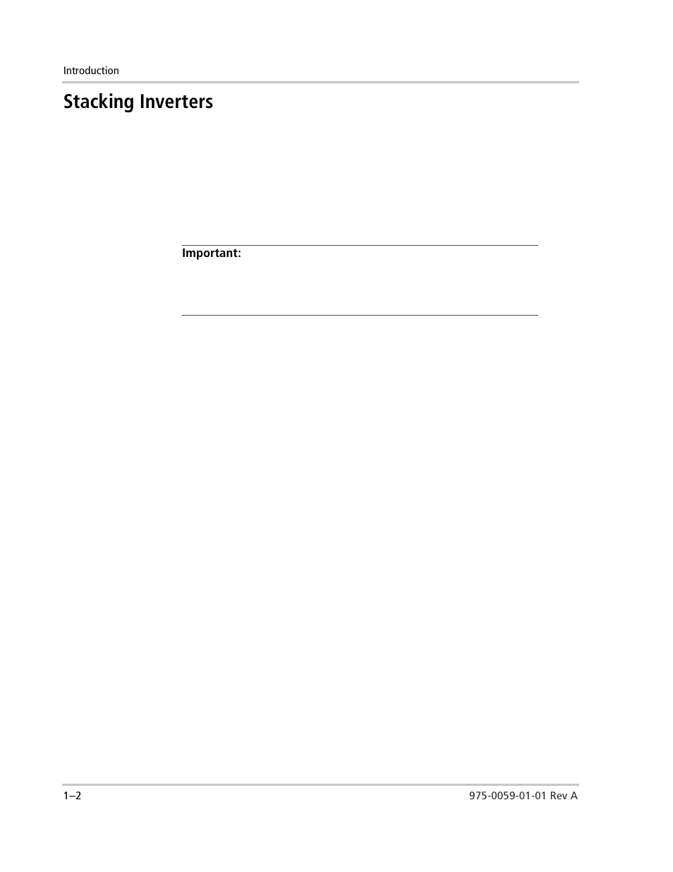 Stacking inverters, Important, Stacking inverters –2 | Xantrex Technology power Inverter Stacking User Manual | Page 14 / 50