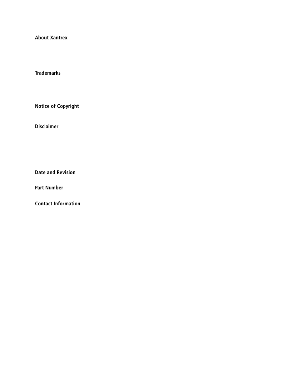 About xantrex, Trademarks, Notice of copyright | Disclaimer, Date and revision, January 2004 rev a, Part number, 0059-01-01 rev a, Contact information, Telephone | Xantrex Technology power Inverter Stacking User Manual | Page 4 / 50