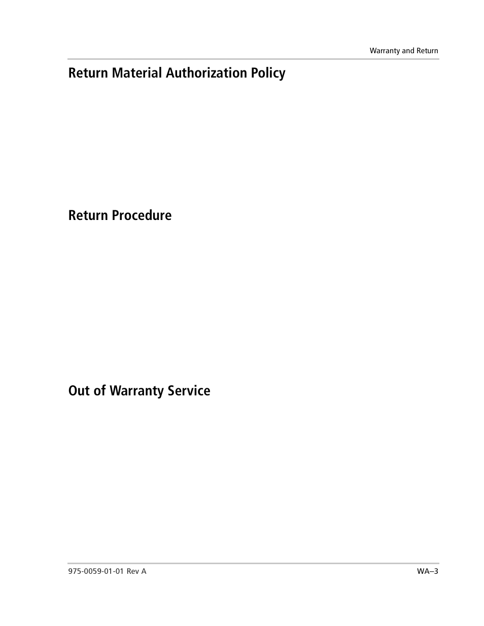 Return material authorization policy, Return procedure, Include the following | Out of warranty service | Xantrex Technology power Inverter Stacking User Manual | Page 45 / 50