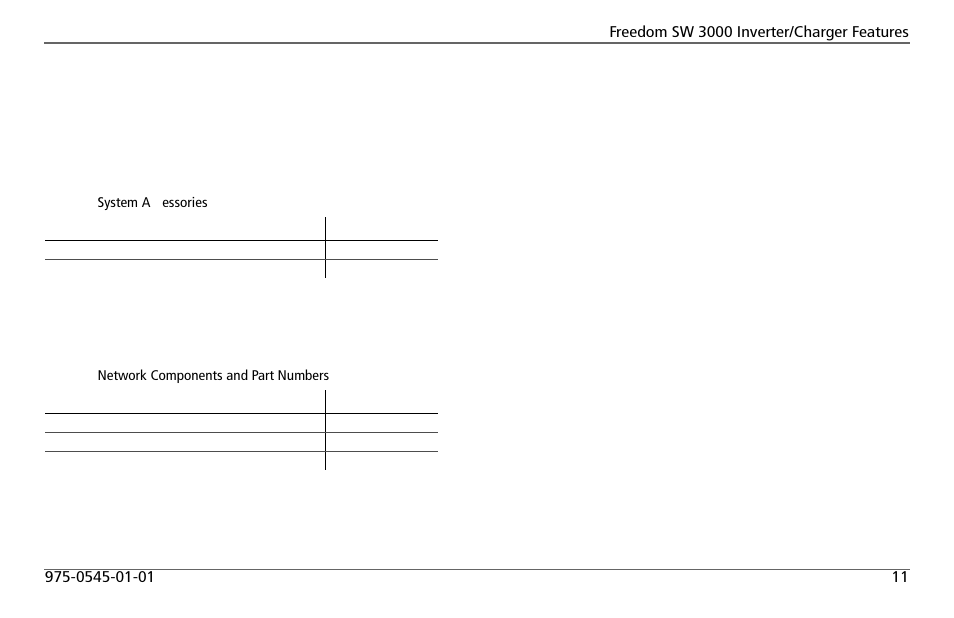 Optional system accessories and network components | Xantrex Technology FREEDOM SW 3000 User Manual | Page 25 / 86