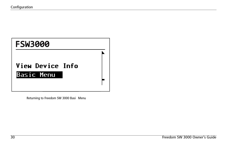 Clear faults, Selecting and adjusting the configurable settings, Selecting the default settings | Xantrex Technology FREEDOM SW 3000 User Manual | Page 44 / 86