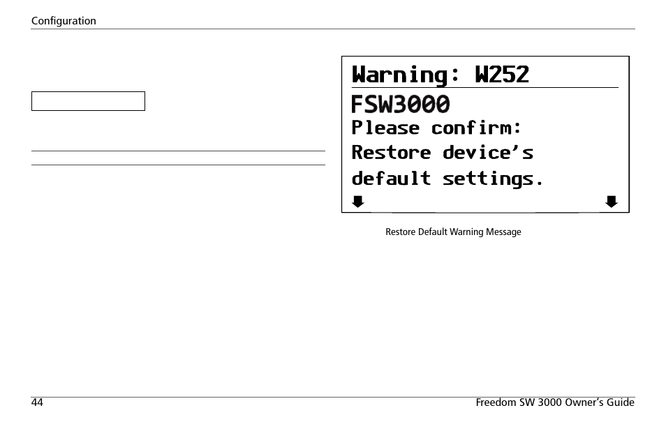 Continue cancel | Xantrex Technology FREEDOM SW 3000 User Manual | Page 58 / 86