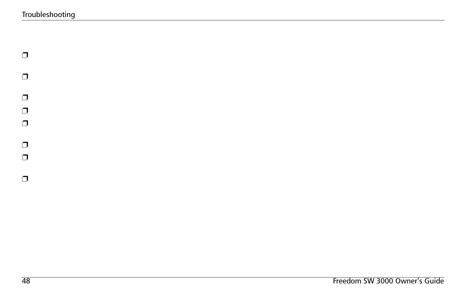 Xantrex Technology FREEDOM SW 3000 User Manual | Page 62 / 86