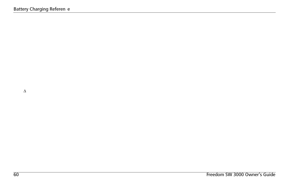 Battery charger interruption | Xantrex Technology FREEDOM SW 3000 User Manual | Page 74 / 86