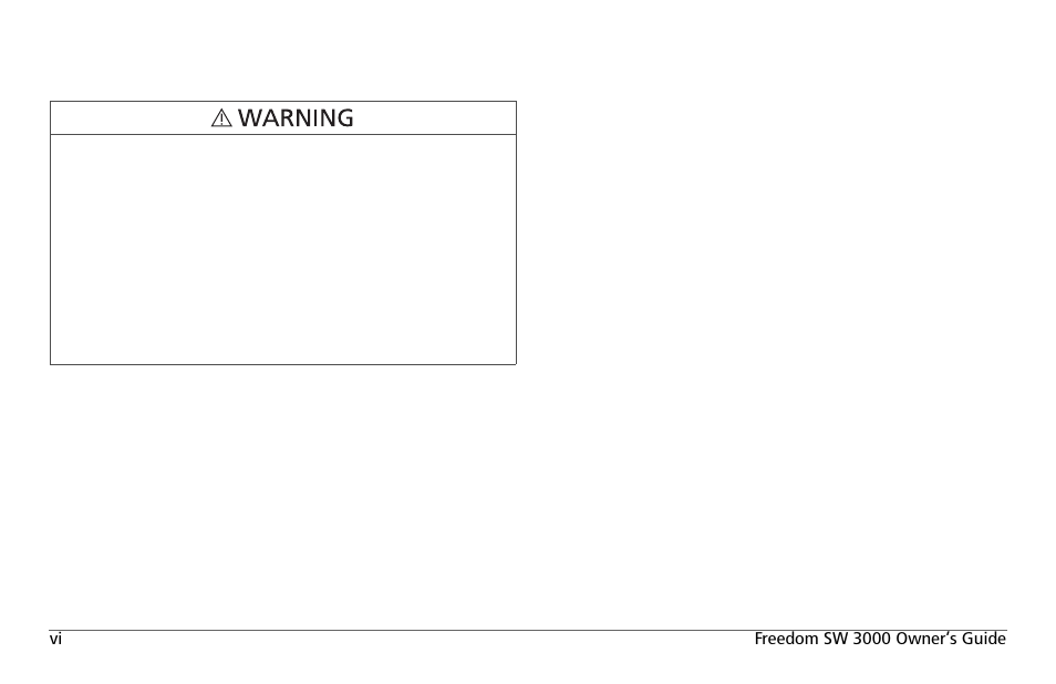 Precautions when working with batteries | Xantrex Technology FREEDOM SW 3000 User Manual | Page 8 / 86