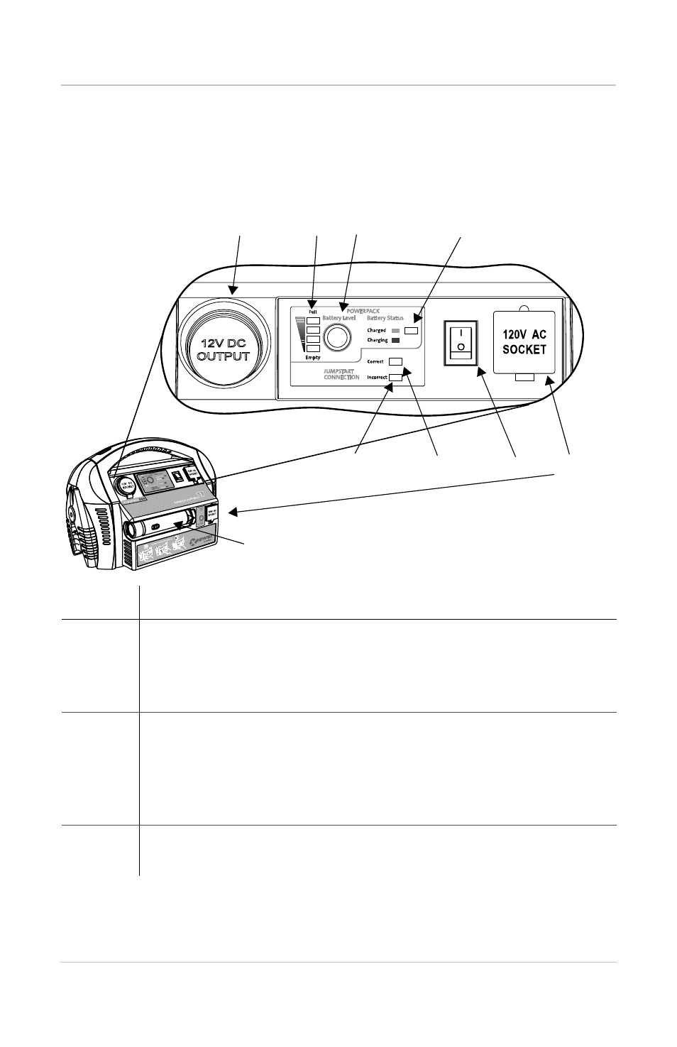Xpower powerpack features, Front panel detail | Xantrex Technology Powerpack 300 User Manual | Page 17 / 61