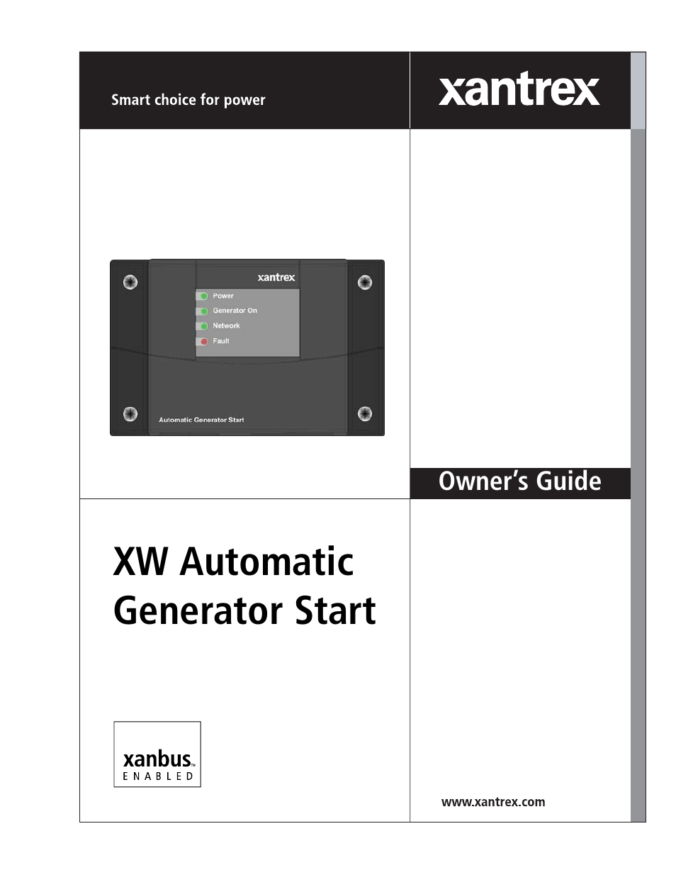 Xantrex Technology XW User Manual | 124 pages