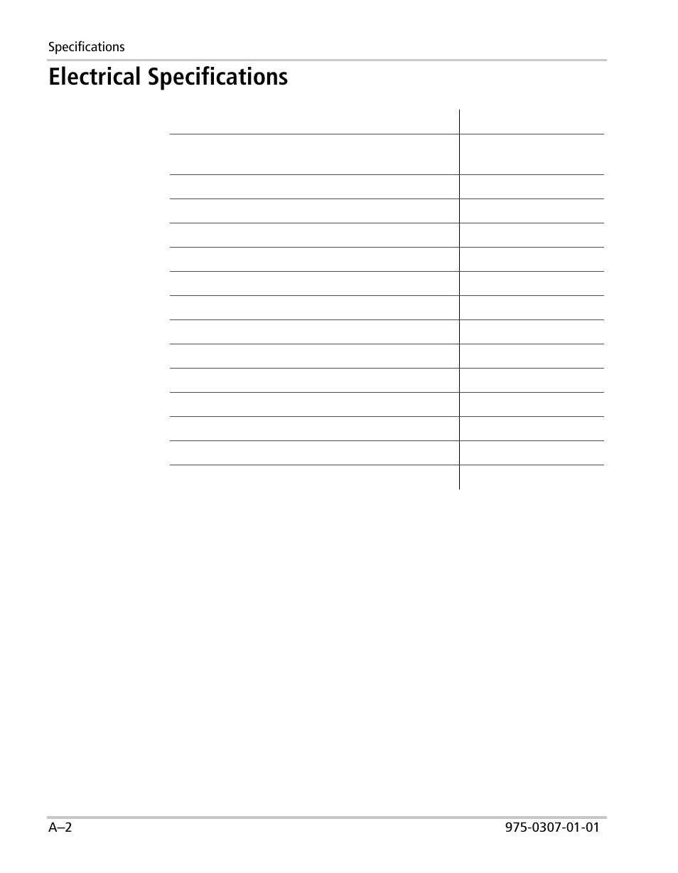 Electrical specifications | Xantrex Technology XW User Manual | Page 102 / 124
