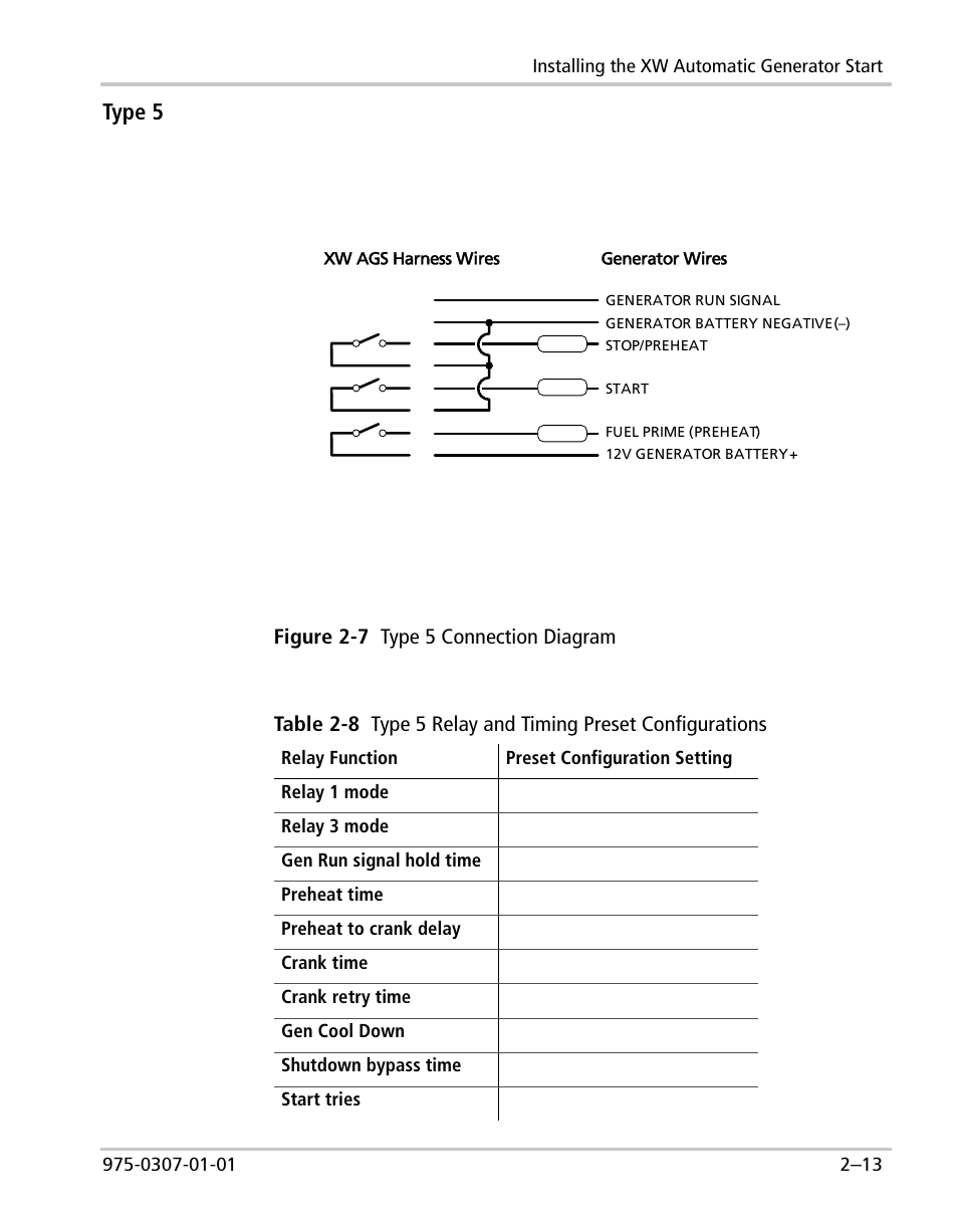 Type 5 | Xantrex Technology XW User Manual | Page 35 / 124