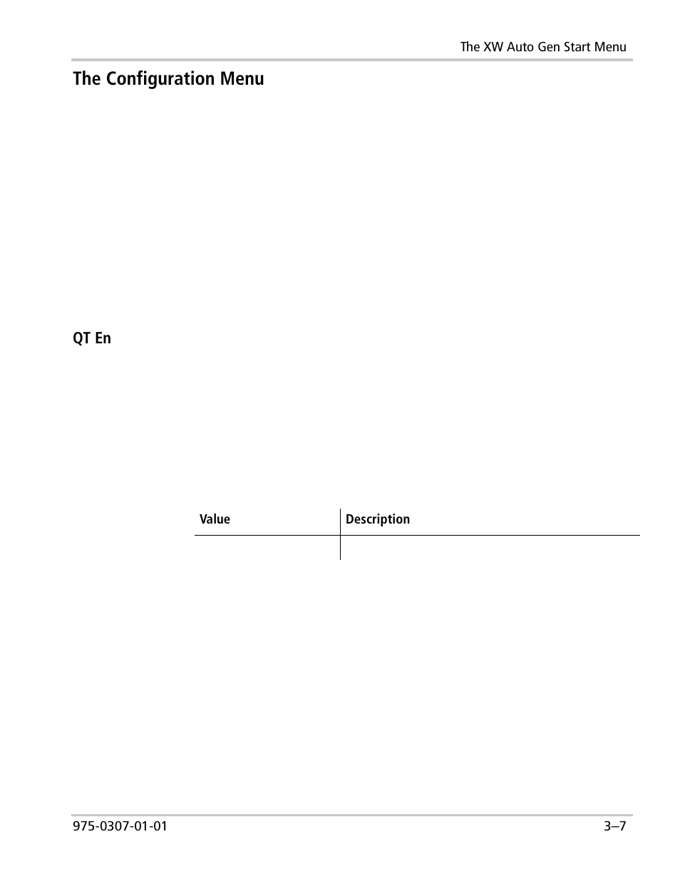 The configuration menu | Xantrex Technology XW User Manual | Page 57 / 124