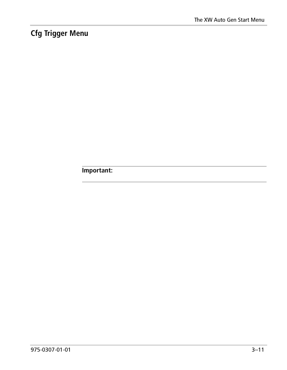 Cfg trigger menu | Xantrex Technology XW User Manual | Page 61 / 124