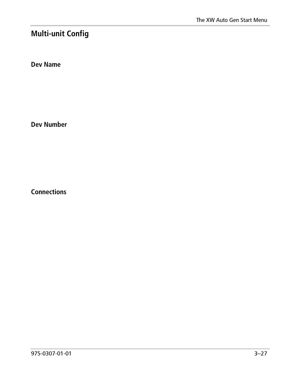 Multi-unit config | Xantrex Technology XW User Manual | Page 77 / 124