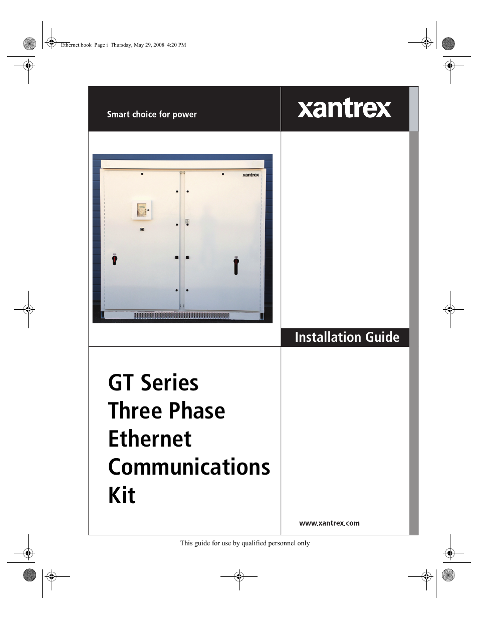 Xantrex Technology GT Series User Manual | 26 pages