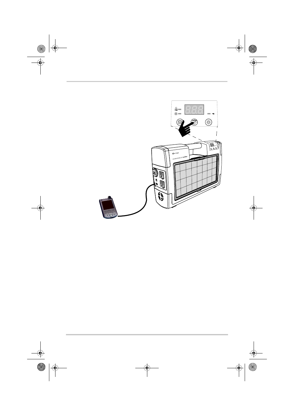 Charging devices via the usb port, Low battery alarm | Xantrex Technology Solar 400 User Manual | Page 44 / 66