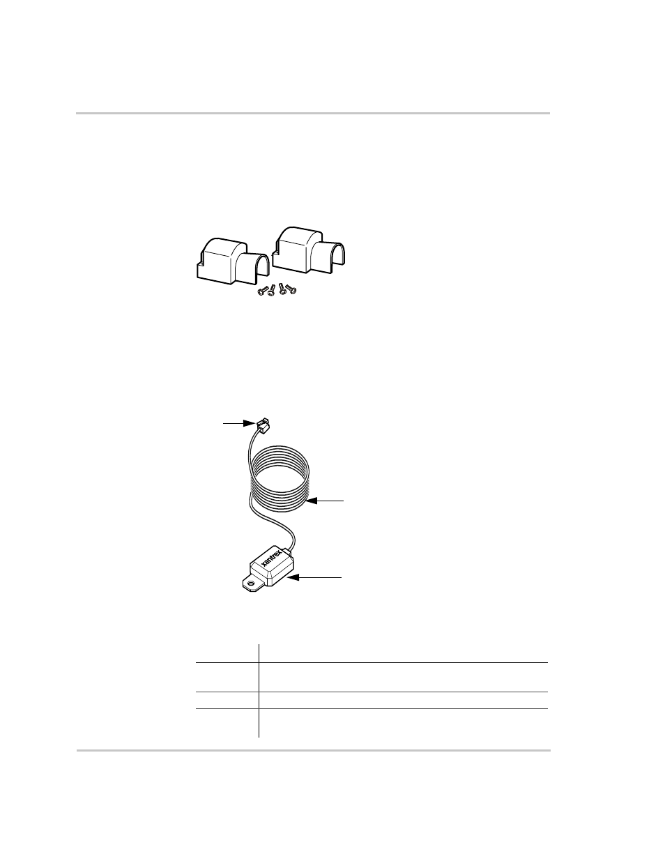 Dc terminal covers and battery temperature sensor, Dc terminal covers, Battery temperature sensor | Figure 1-5, Battery terminal covers –11, Figure 1-6, Battery temperature sensor –11 | Xantrex Technology RS3000 User Manual | Page 29 / 128