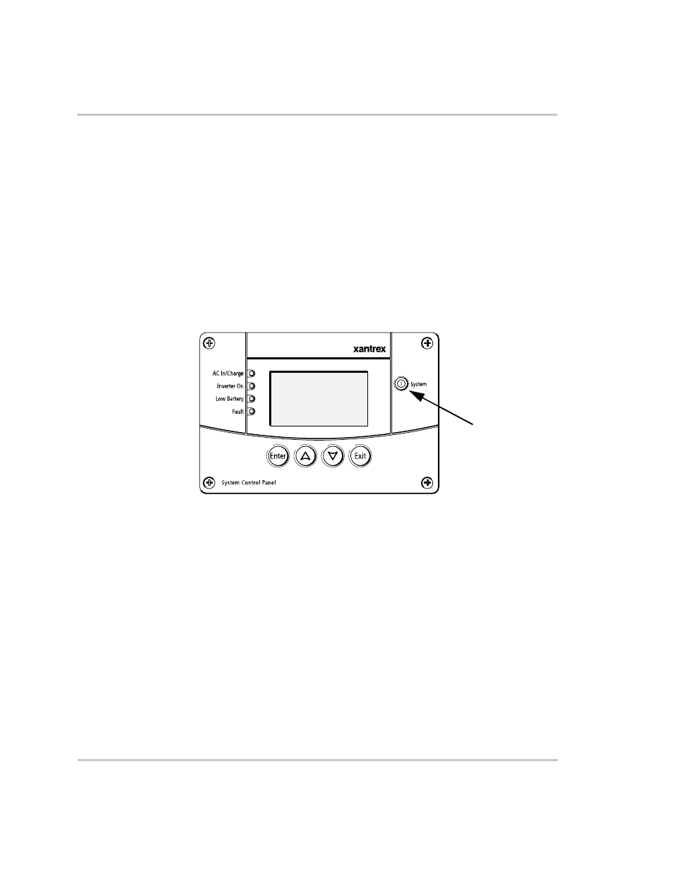 System modes, System modes –15, Figure 2-3 | System control panel –15 | Xantrex Technology RS3000 User Manual | Page 45 / 128