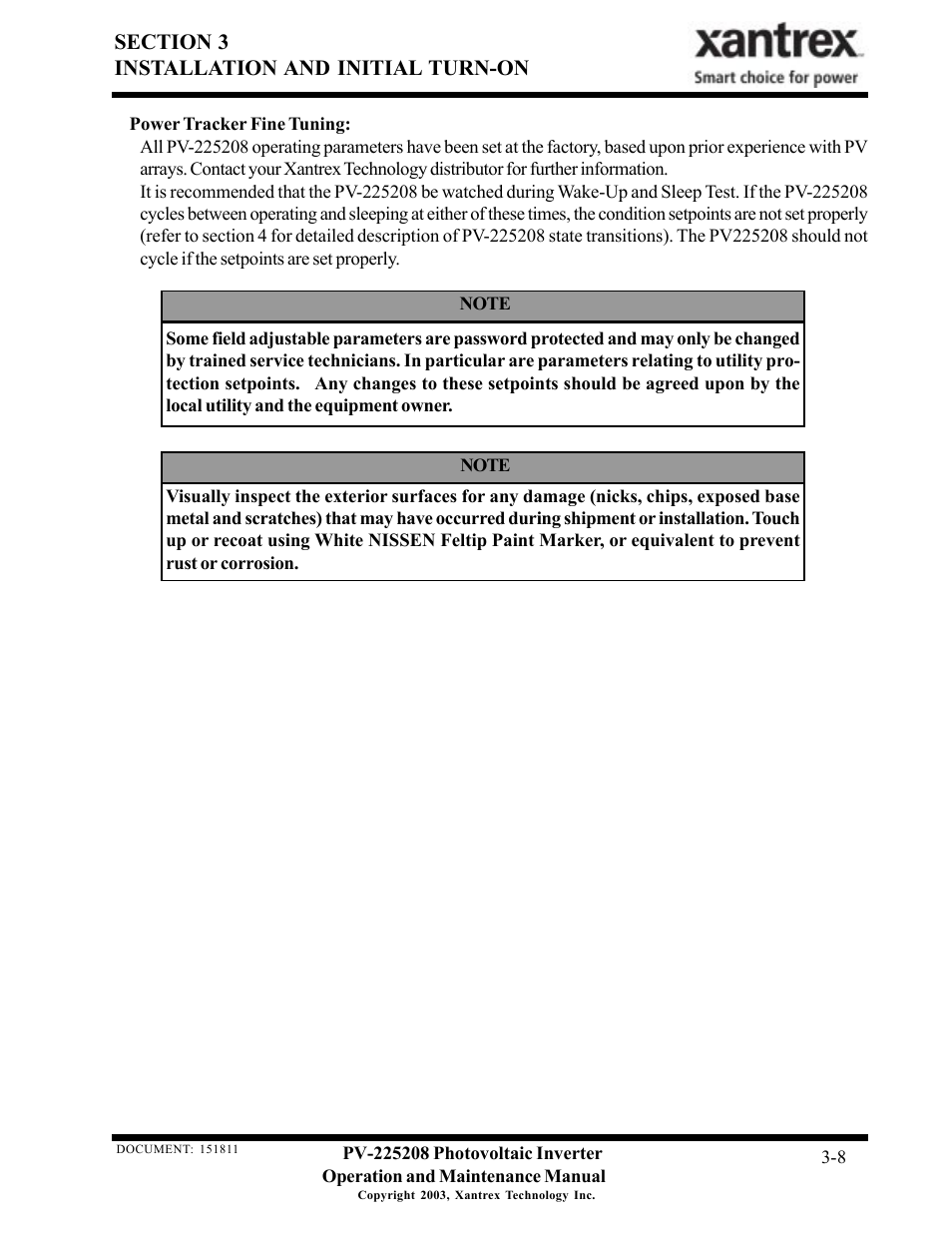 Xantrex Technology PV-225208 User Manual | Page 16 / 47